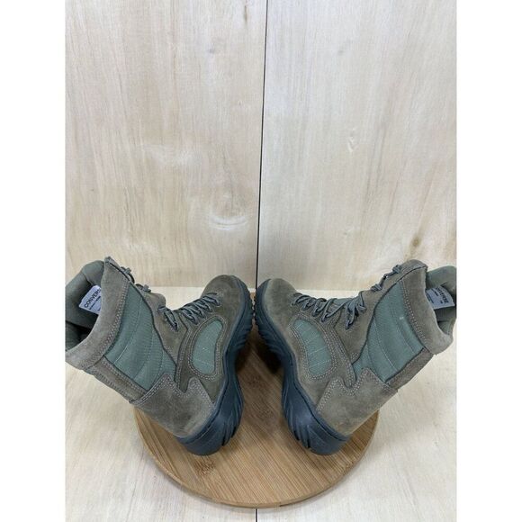 NEW Converse Green Leather Nylon Military Tactical Combat Boots Womens Size 7 - Picture 7 of 9